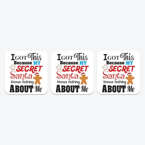 Secret Santa Costers Gifts All i got is This Coaster Novelty Funny Coffee Tea Drink Gift Glossy MDF Wooden Coaster Pack of 3