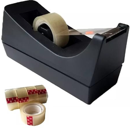 Tischabroller mit Klebefilm für Tesa film mit 5 Rollen Klebeband 19 mm x 10 m