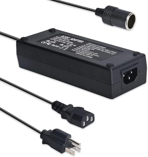 Voltage Converter 2A Car Cigarette Lighter Socket, SANSUN AC240V to DC12V Supply Adapter Transformer for Electric Air Pump, Car Fan and Other Devices Under 24W (15A)