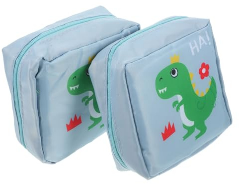 TOPPERFUN 2 Stück-Pack Kleine Periodenbeutel aus Nylon Tragbare Hygiene Aufbewahrungstasche für Tampons und Binden Leicht und Kompakt für Reisen und Shopping