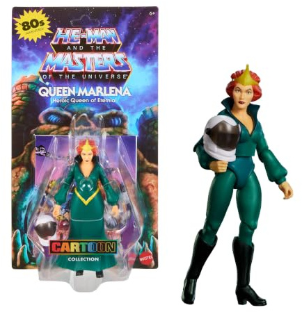 Masters of the Universe Origins Cartoon Collection Königin Marlena Figur | 14 cm Actionfigur, 1980er MOTU TV-Heldin, detailliertes Design & Weltraumhelm Zubehör, JKC45