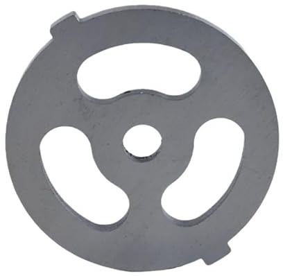Durlo 2 Pcs Stainless Steel Meat Grinder Plate Discs Blades, Food Grinder Accessories 7mm-Three Holes Meat Grinders