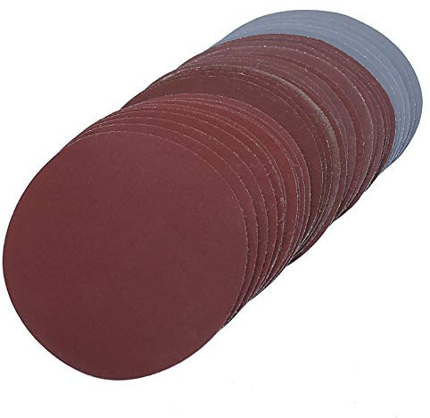 Lot de 30 disques abrasifs ronds en papier abrasif 75 mm à 80 mm Grain 800 1000 1200 1500 2000 3000