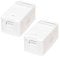 Faconet® 2x Aufputzdose für Keystone Jacks z.B. RJ45 Lan Netzwerk, USB oder Koax (Aufputzdose 1fach)