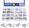 NINDEJIN M2 M3 M4 M5 Schrauben Set, 880 pcs DIN 7991 Senkkopfschrauben Muttern und Unterlegscheiben Sortiment Kit mit Aufbewahrung Fall Box + Inbusschlüssel (Edelstahl 304, Senkkopf Innensechskant)