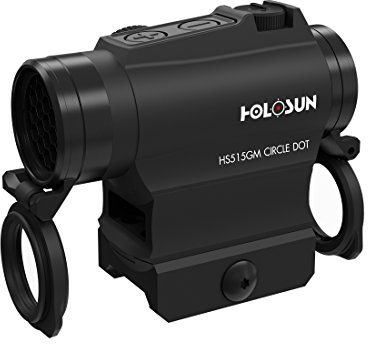 Holosun ELITE HE515G-M-GR Microdot Grünpunkt Visier Militär + wechselbarem 2MOA Punkt, 65MOA Kreis Absehen, Picatinny Schnellspannmontage, Killflash, Softair, tactical - 70134551