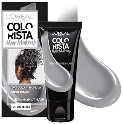 L'Oreal Colorista Hair Makeup Silver Grey Brunette Temporary Hair Colour 30ml