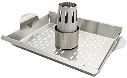 Wolfcut Hähnchen Grill Basket - Gemüse Hähnchen Grillkorb Hähnchen- und Gemüse Griller Edelstahl