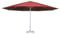Sonnenschirm Meran II, Gastronomie Marktschirm, Ø 5m Polyester/Alu Mast weiß 28kg ohne Ständer - rot