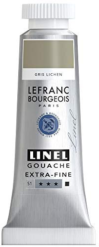 Lefranc Bourgeois Linel Gouache Extra-Fine Tube 14ml Gris Lichen Série 1