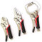 SET 3 MINI PINZE A SCATTO TIPO GRIP 4 - 5 AUTOBLOCCANTI A PRESSIONE REGOLABILE