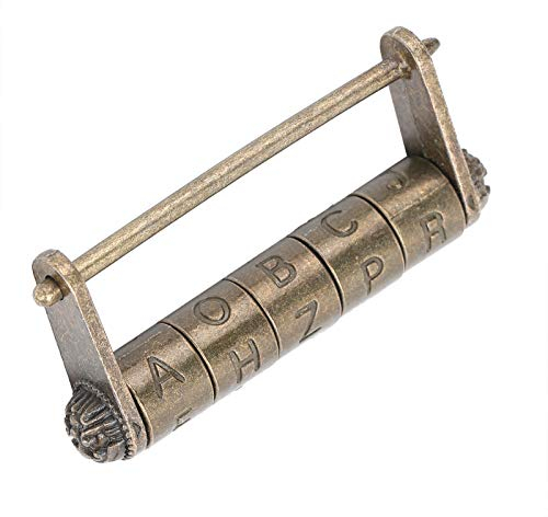 Alvinlite Candado de contraseña Antiguo, Cerradura de combinación de Metal con Cerradura codificada de aleación de Zinc de Estilo Chino Vintage, para joyero, Armario, Maleta de Madera