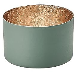 Gift Company Windlicht Chennai S, Teelichthalter, Kerzenhalter, Eisen, Yucca, Gold, 5 cm, 1054603073