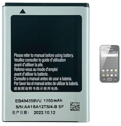 Aousavo EB494358VU Batterie de Rechange Compatible avec Samsung S5830