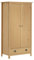 Hommdiy Kleiderschrank mit 2 Türen Hill Range 89x50x170cm Kiefer Massiv, Braun