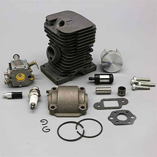 SEEDDFF Carburador de pistón de Cilindro de Motor de 37mm, 38mm Apto for motosierras STIHL MS 017 018 MS170 MS180 MS 170 180 11300201208 11301200603 (Color : MS180 38MM)