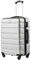 COOLIFE Valise rigide à roulettes avec serrure TSA et 4 roulettes, Argent clair., Mittelgroßer Koffer, Sac de voyage d'affaires tendance