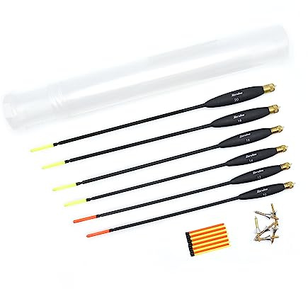 Sbirulino® Set 6 stycken (gr 10 till gr. 20) engelska fiskeflottor mod. Tävlingsmatch. Flockbehållare och tillbehör Ingår i satsen