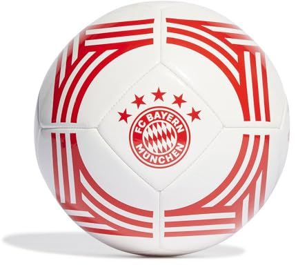 adidas Unisex Ball (Machine-Stitched) FCB CLB Home, White/Red, IA0919, 5