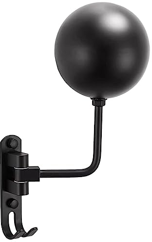 Helmständer Wand Motorrad Zubehör Helmhalter mit Haken Helmhalterung Huthalterung für Hängende Motorradhelm Schlüssel, Wandmontage, Single Ball
