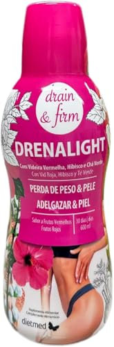 Dietmed | Drenalight Drain & Firm - 600 ml Solución Oral | Con Vid Roja, Hibisco y Té Verde | 30 días
