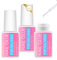 3 * 8g Colle pour faux ongles extra forte, adhésif pour coller les ongles pressés,la colle pour les ongles est fournie avec des pinceaux,facile à appliquer sur les ongles,pas facile à gaspiller