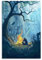 DEEBOW Poster auf Leinwand, Motiv Dark Souls, 20 x 30 cm, Blau, Cartoon, Fantasy, Schlafzimmer, Wohnzimmer