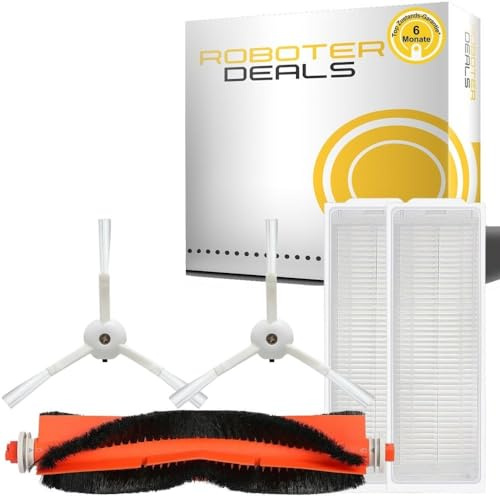 Roboter Deals - Zubehör Set, Ersatzteile Kit für Zaco M1S (1x Hauptbürste, 2X Seitenbürste, 2X Filter) Staubsaugroboter. 100% geprüfte Passgenauigkeit, höchste Qualität.