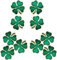 10 Stück Grünes Glücks blatt Anstecknadel irisch vier blättrig Emaille Pin Lucky Clover Irland Heritage Frauen broschen Geschenke Zubehör Parade Frauen Männer Kinder St. Patrick's Day