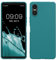 kwmobile Hülle kompatibel mit Sony Xperia 10 VI Hülle - weiches TPU Silikon Case - Cover geeignet für kabelloses Laden - Petrol matt