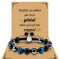 VGWON Cadeau Homme Bracelet pour Homme, 10 mm Noir Bleu Hématite Pierre Naturelle Perle Oeil de Tigre, Bijoux Pierres Idee Cadeaux Mari Couple Ado Fils Anniversaire Saint Valentin Papa Fête des Pères