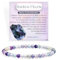 Regenbogen Fluorit - Konzentration - Edelstein Perlen Armband für Frauen, 4mm Kristall Silber 925 Naturstein Schmuck Elastisch Armbänder Damen, Chakra Spirituelle Charms Armbänder Geschenke