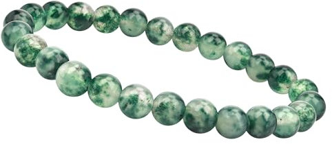 Unique Gems Chakra Buddha Naturstein Perlen Armband 8mm Edelsteine Energiearmband Heilsteine Juweliers Qualität (Chalcedon)