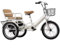 Tandem-Dreiräder mit Rücksitz, Rücksitz mit Gurt, Doppelbremse, Aufsitzdreirad mit Pedalen, Vorder- und Hinterkorb, 3-Rad-Fahrrad, Sattel und Lenker höhenverstellbar