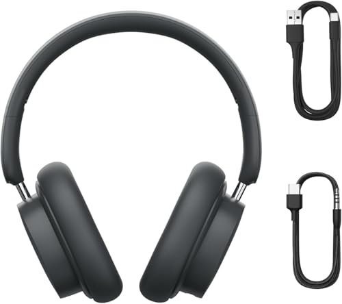 Baseus D05 Bluetooth Over-Ear Headphones - Powerful Bass, 15 Hours Playtime, ENC Call Clarity, Noise Isolation, Comfortable Fit, Lightweight and Foldable