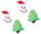 BESPORTBLE 4stücke Weihnachts-Molar-Spielzeug Für Hunde Kuschelige Weihnachtsbälle Schneemann Tannenbaum Für Zahnreinigung Und Interaktives Spielen Für Haustiere