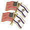 CONGARTENO Flaggen-revers Doppelflaggenform Israel Und Usa Dekorative Reversbroschen Für Frauen
