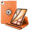 World biz Étui rotatif pour iPad Air 13 M2 (2024) A2898/A2899/A2900, rotation à 360 degrés, fonction veille/réveil automatique, iPad Air 13 (orange)