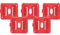 UP10x Red Battery Mounts Storage Holder Rack For Milwaukee M18 18V Tool Battery (5pcs)