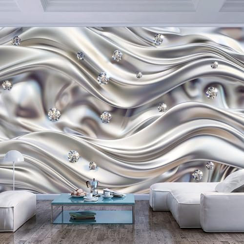 JIAOQSS Papier Peint Panoramique Romance de diamant gris Papier Peint Panoramique Pour Salon Chambre Chambre D'Enfant Décoration Murale