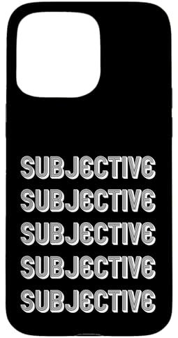 Subjektiv Hülle für iPhone 15 Pro Max