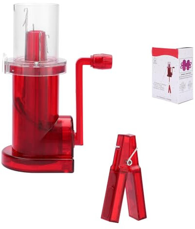 FackLOxc Molinillo de tejer con manivela para el hogar, máquina de tejer manual, accesorios de costura
