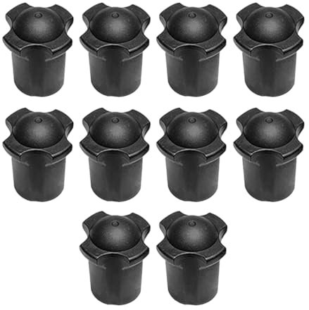 Harilla Lot de 10 Embouts de Pieds de Chaise Pliante Moon, Couvre-Pieds de Chaise de Camping, protecteurs antidérapants Amovibles en Caoutchouc pour Jardin,
