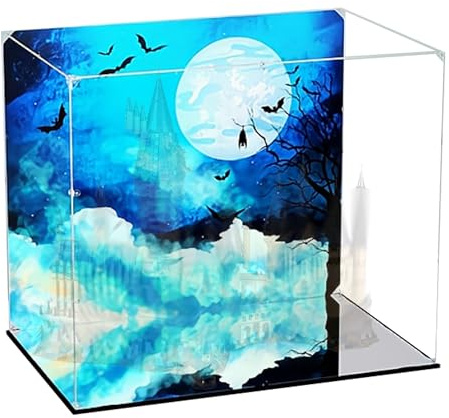 Acryl-Vitrine, kompatibel mit Lego 71043 Castle Toys Box-Set, staubdichtes Box-Set, transparente Hülle, kompatibel mit Lego 71043 (nur Vitrine, Kit nicht im Lieferumfang enthalten)