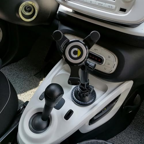 SHIFENG KFZ-Handyhalterung für Smart 451 453 fortwo forfour 2008-2020 Schwerkraft Handyhalterung Wiege 360° drehbarer Ständer