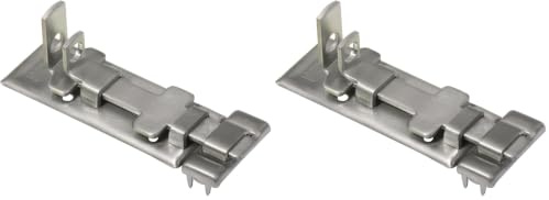 Burg-Wächter Sicherheits-Vorrichtung für Vorhängeschloss, Für flächenbündige Türen, Panzer-Riegel Edelstahl R 80 Ni SB (Packung mit 2)