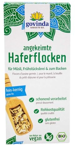 Govinda Haferflocken, gekeimt, 250g