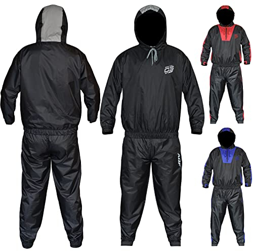 AQF Heavy Duty Sauna Sweat Track Suit Weight loss Slimming Boxing Gym Belt Fat (M)