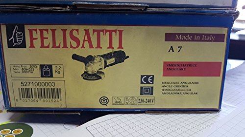 SMERIGLIO PICCOLO DIAM 115 angolare FELISATI 230w 750W A7