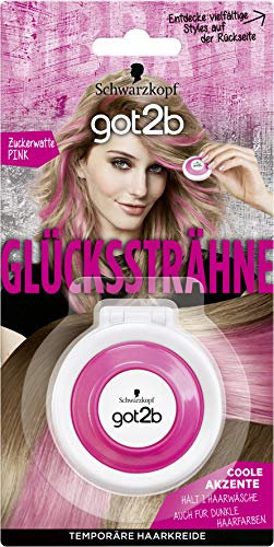 SCHWARZKOPF GOT2B Glückssträhne, Haarfarbe Zuckerwatte Pink, 2er Pack (2 x 3,5 ml)